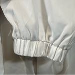 Gianni Bini white satin star struck joggers size small NWT Photo 4