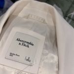 Abercrombie & Fitch NWOT  One Button Tailored Suit Blazer Small Relax Fit ecru Photo 4