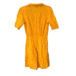 & Other Stories & OTHER STORIES Floral Collared Skater Dress Yellow Sz 4 Photo 2