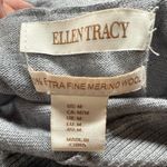 Ellen Tracy ‎ Extra Fine Merino Wool Cowlneck open back Sweater size medium Photo 4
