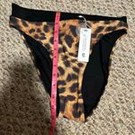 PilyQ NWT Pily Q High Rise High Leg Leopard Cheetah Swim Bikini Bottom- Size Large Photo 7