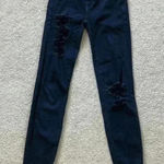American Eagle  high rise distressed black jegging jeans in size 00 Photo 0