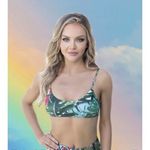 Christian LaCroix Swiminista x Play Top in Jardin Exo Chic Print Small New Photo 1