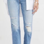 Mother SUPERIOR‎ Jeans Highwaisted Hiker Hover Undone Hem in On My Knees 25 Blue Photo 0