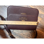 Coach  C6777 Snake Embossed Cross Body Metallic Cherry Oxblood Pebbled Leather Photo 14