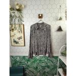 Free People Modern Muse Snakeskin Oversized High Low Top - Size- Medium Photo 1