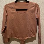 SKIMS NWOT  Essential Long Sleeves Scooped Neck Bodysuit Sienna Size 4X/5X Photo 4