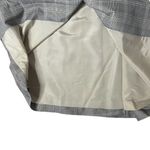 DONALD BROOKS For Main Street Plaid Trench Coat Belted Epaulets Fits Size Small Gray Photo 10