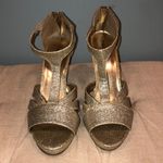 Maurice's Gold glitter heels size 8.5! Photo 1