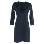 Armani Exchange  3/4 Sleeve Embellished Fitted Mini Dress Black Size XS Photo 1