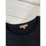 LILLA P Womens Black Crewneck Pullover Sweatshirt Athleisure Size S Photo 4