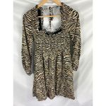 Lost + Wander NWOT Cant Be Tamed Mini Dress Animal Print Size Small Photo 3