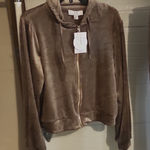 Magaschoni  Taupe Y2K Velour Hoodie Set Size XS Photo 0