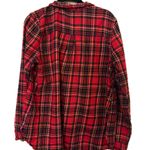 Old Navy Red and Green Plaid Shirt Photo 1