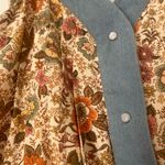 Davi & Dani  Floral Maxi Dress with Blue DenimTrim Photo 2