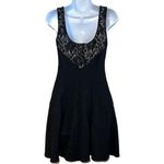 Ali & Jay ‎ LA Sexy Black Fit and Flare Lace Back Mini Dress EUC Small Photo 5