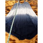 Knox Rose Boho Blue Ombre Midi Shift Dress Gauzy Asymmetric Hem Size Small Photo 2