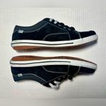 Keds  Vollie Sneakers Women’s Walking Shoes Size 7 Black Canvas Suede Tie Up Soft Photo 8
