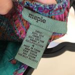 Anthropologie  Maple EUC Women's Jewel Tone Paisley Silk Strapless Dress 4 Photo 2