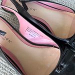 Kenneth Cole Reaction Black Leather Bow Kitten Heels Slingback Pumps Sz 7 Photo 6