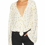 Free People Forties Feels Daisy Print Bell-Sleeve Floral Bodysuit Photo 2