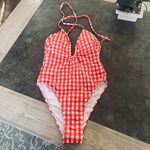 Wild Fable Women's Keyhole Cross Front Halter Ultra High Leg Cheeky One Piece Swimsuit - Photo 4
