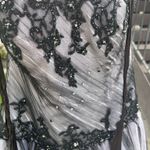 Camille La Vie  Black and White Studded Prom Dress Photo 2