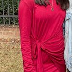 Amazon Red/Garnet Wrap Dress Mini Photo 0