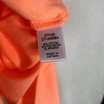 Zenana  Premium Scoop Neck Racerback Tank Top Bodysuit Neon Orange Size Small Photo 9