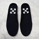 Off-White NEW  Vulc Vulcanized Lace Up Canvas Suede Low Top Sneaker Shoe Black 37 Photo 8