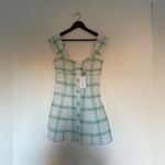Lovers + Friends Green Checkered Button-Up Top Photo 1
