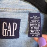 Gap Vintage  Denim Western Bow Shirt Button Down Coastal Cowgirl Dainty Large Photo 8