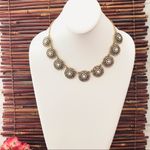 J.Crew Gold Tone & Rhinestone Necklace Photo 2