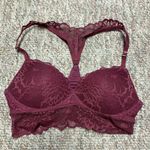 PINK - Victoria's Secret Victoria's Secret PINK mauve pink lace padded wireless bralette size S Photo 1