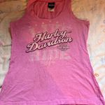 Harley Davidson Pink Harley-Davidson Tank Top Y2K Photo 0
