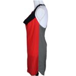 Alexander Wang  Color Block 100% Silk Drape Front Racerback Mini‎ Dress Size 2 Photo 3