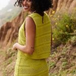 Free People NWOT  Beach Mairead Fauxchet Vest  tie Detail Photo 1