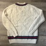 Brandy Melville Nikki Heavy Wool Cable Knit Stripe Over Sized Sweater One Size Photo 3