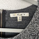 CAbi  Cece Shell Black Speckled Tweed Sleeveless Top/Tank Size Medium Photo 4