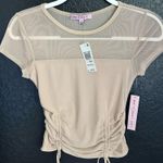 Crave fame Mesh Top Mocha Brown Photo 0