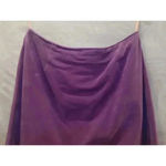 Vtg. Cuir Zebra Purple Suede Leather Fringe Western Skirt Size 12 Photo 11