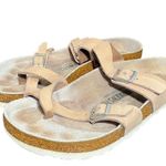 Birkenstock  Birko-Flor Mayari Champagne Pearl White EU 39‎ US 8 Sandal Thongs Photo 0