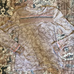 prAna Floral Pattern Top 3/4 Sleeve Pullover Multicolor Women Size LG Photo 0