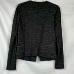 Tribal Gray Slant Zip Blazer Jacket Medium Photo 2