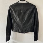 BLANK NYC  Black Moto Moonlighting Cropped Faux Leather Jacket Photo 2