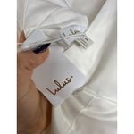 Lulus NWT  Luxe Loveliness White Satin Backless Mermaid Maxi Dress Bridal Gown S Photo 8