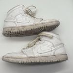 Nike Jordan 1 Mid White Snakeskin Sneakers Black Jumpman 2020 Womens 8.5 Photo 6