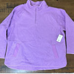 Tek Gear NWT 2X Fleece Pullover  Quarter Zip Lavender NEW Soft Photo 0