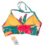 Kona Sol  Colorful Floral Bikini Top Photo 1