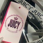 Juicy Couture NWT Womens Gabrielle Platform Heel Sandal Black -Silver straps 10M Photo 7